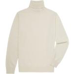 Reduzierte Weiße Langärmelige BROOKS BROTHERS Rollkragen Kaschmir-Pullover aus Wolle für Herren Größe M 