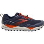 Reduzierte Marineblaue Brooks Cascadia Trailrunning Schuhe mit Pelikan-Motiv für Herren Größe 42,5 
