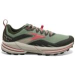 Grüne Brooks Cascadia Trailrunning Schuhe mit Schnürsenkel aus Mesh leicht für Damen Größe 16 