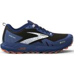 Blaue Brooks Cascadia Gore Tex Trailrunning Schuhe aus Mesh atmungsaktiv für Herren Größe 44,5 