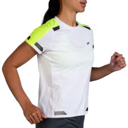 Brooks Run Visible Short Sleeve - Laufshirt Damen - 221562-135 White/Nightlife XXL