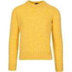 Reduzierte Gelbe Elegante BROOKSFIELD Rundhals-Ausschnitt Wollpullover aus Wolle für Herren Übergrößen 