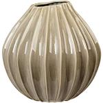 Beige Moderne 40 cm Broste Copenhagen Runde Vasen & Blumenvasen 40 cm mit Kopenhagen-Motiv aus Keramik 