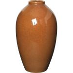 Braune 40 cm Runde Vasen & Blumenvasen 40 cm mit Kopenhagen-Motiv glänzend aus Keramik 