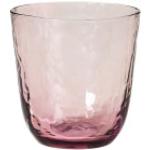 Broste HAMMERED Wasserglas 335ml Ø9x9cm klar-lila