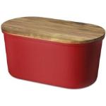 Rote Moderne Echtwerk Brotkästen & Brotboxen aus Akazienholz 
