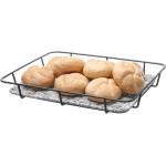 Silberne Brotkörbe & Brotschalen aus Kunststoff stapelbar 4-teilig 