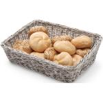 Graue Brotkörbe & Brotschalen aus Kunststoff stapelbar 4-teilig 