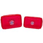 Rote FC Bayern Brotdosen aus Kunststoff 2-teilig 