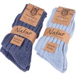 Brubaker Alpaka-Socken blau