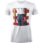 Weiße Bruce Springsteen T-Shirts durchsichtig für Herren Größe M 