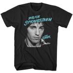 Schwarze Kurzärmelige Bruce Springsteen T-Shirts für Herren Größe M 