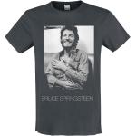 Anthrazitfarbene Vintage Bruce Springsteen T-Shirts für Herren Größe 3 XL für Festivals 