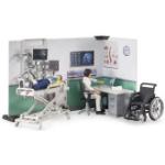Bruder bworld Krankenstation Krankenbett Rollstuhl und Zubehör 62711