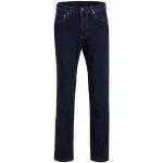 Dunkelblaue Unifarbene Casual BRÜHL Stretch-Jeans mit Reißverschluss aus Baumwolle Handwäsche für Herren Größe XXL 