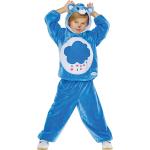 Blaue Glücksbärchis Brummbärchi Faschingskostüme & Karnevalskostüme aus Fleece für Kinder Größe 128 