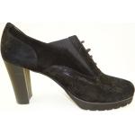 Schwarze Brunate High Heels & Stiletto-Pumps mit Schnürsenkel aus Leder für Damen Größe 40 