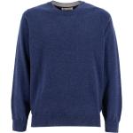 Reduzierte Blaue BRUNELLO CUCINELLI Kaschmir-Pullover aus Jersey für Herren Größe 3 XL 