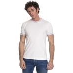 Weiße Gestreifte BRUNELLO CUCINELLI T-Shirts aus Baumwolle Handwäsche für Herren Größe S 