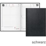 Brunnen Buchkalender 2024 schwarz 1 Seite = 1 Tag