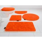 Bruno Banani Badematte »Lana« , Höhe 25 mm, rutschhemmend beschichtet, fußbodenheizungsgeeignet, orange