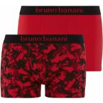 Rote Unifarbene Burlesque Bruno Banani Boxer-Briefs & Retropants aus Baumwolle trocknergeeignet für Herren Größe XL 2-teilig 