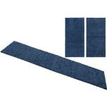 Hochflor-Bettumrandung BRUNO BANANI "Shaggy Soft" Bettumrandung blau (ocean, blue) Teppiche gewebt, Uni-Farben, besonders weich, Bettvorleger, Läufer-Set
