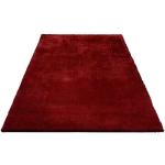 Rote Unifarbene Bruno Banani Rechteckige Shaggy Teppiche aus Kunstfaser 