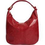 Rote Bruno Banani Lederhandtaschen mit Reißverschluss aus Glattleder für Damen 