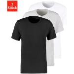 Schwarze Melierte Bruno Banani T-Shirts aus Baumwolle für Herren Größe XXL 3-teilig 