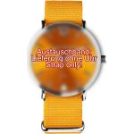 Orange Bruno Banani Uhrenarmbänder aus Textil für Herren 