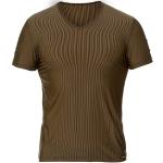 Schwarze Bruno Banani V-Ausschnitt V-Shirts aus Polyamid für Herren Größe M 