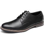 Reduzierte Schwarze Business Runde Hochzeitsschuhe & Oxford Schuhe mit Schnürsenkel aus Leder für Herren Größe 44 