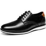Reduzierte Schwarze Gesteppte Business Hochzeitsschuhe & Oxford Schuhe mit Schnürsenkel aus Leder für Herren Größe 41 
