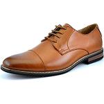 Braune Business Hochzeitsschuhe & Oxford Schuhe mit Schnürsenkel aus Leder atmungsaktiv für Herren Größe 49,5 