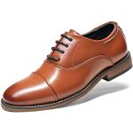 Braune Business Derby Schuhe mit Schnürsenkel stoßdämpfend für Herren Größe 38 