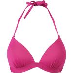 Pinke Unifarbene Neckholder-Bikinis für Damen Größe S 