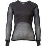 Schwarze Langärmelige Thermo-Unterhemden für Damen Größe XXL für den für den Winter 