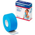 BSN Leukotape K, Klebeverband, Sport Tape, Tape Verband, 5 m x 2,5 cm, blau