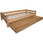 Nudefarbene Betten-ABC Bubema Bio Betten mit Bettkasten geölt aus Massivholz 90x200 