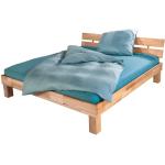 Braune Moderne Betten-ABC Bubema Holzbetten geölt aus Massivholz 140x200 