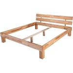 Braune Moderne Betten-ABC Bubema Holzbetten geölt aus Massivholz 160x220 