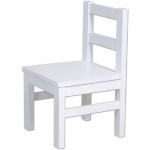 Bubema Kindersitzgruppe - aus Massivholz, als Stuhl, Tisch oder als Set, natur geölt oder weiß lackiert : Ein Stuhl : Weiß lackiert
