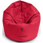 BuBiBag Sitzsack für Kinder und Jugendliche - Indoor und Outdoor Sitzkissen oder als Gaming Sitzsack, geliefert mit Füllung (100 cm Durchmesser, rot)