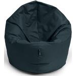 BuBiBag Sitzsack für Kinder und Jugendliche - Indoor und Outdoor Sitzkissen oder als Gaming Sitzsack, geliefert mit Füllung (100 cm Durchmesser, schwarz)