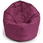 BuBiBag Sitzsack für Kinder und Jugendliche - Indoor und Outdoor Sitzkissen oder als Gaming Sitzsack, geliefert mit Füllung (100 cm Durchmesser, weinrot)