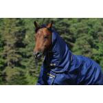 Marineblaue Bucas Irish Halsteile für Pferde aus Nylon 