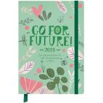 Buchkalender Jahresbegleiter Go for Future - Kalender 2024 - Korsch-Verlag - Eine Woche auf zwei Seiten - Terminplaner - 13 cm x 18,5 cm