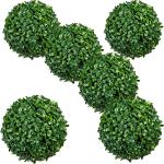 Grüne Runde Künstliche Sukkulenten aus Kunststoff 6-teilig 