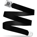 Buckle-Down Seatbelt Belt - Black - 1.5" Wide - 24-38 Inches in Length